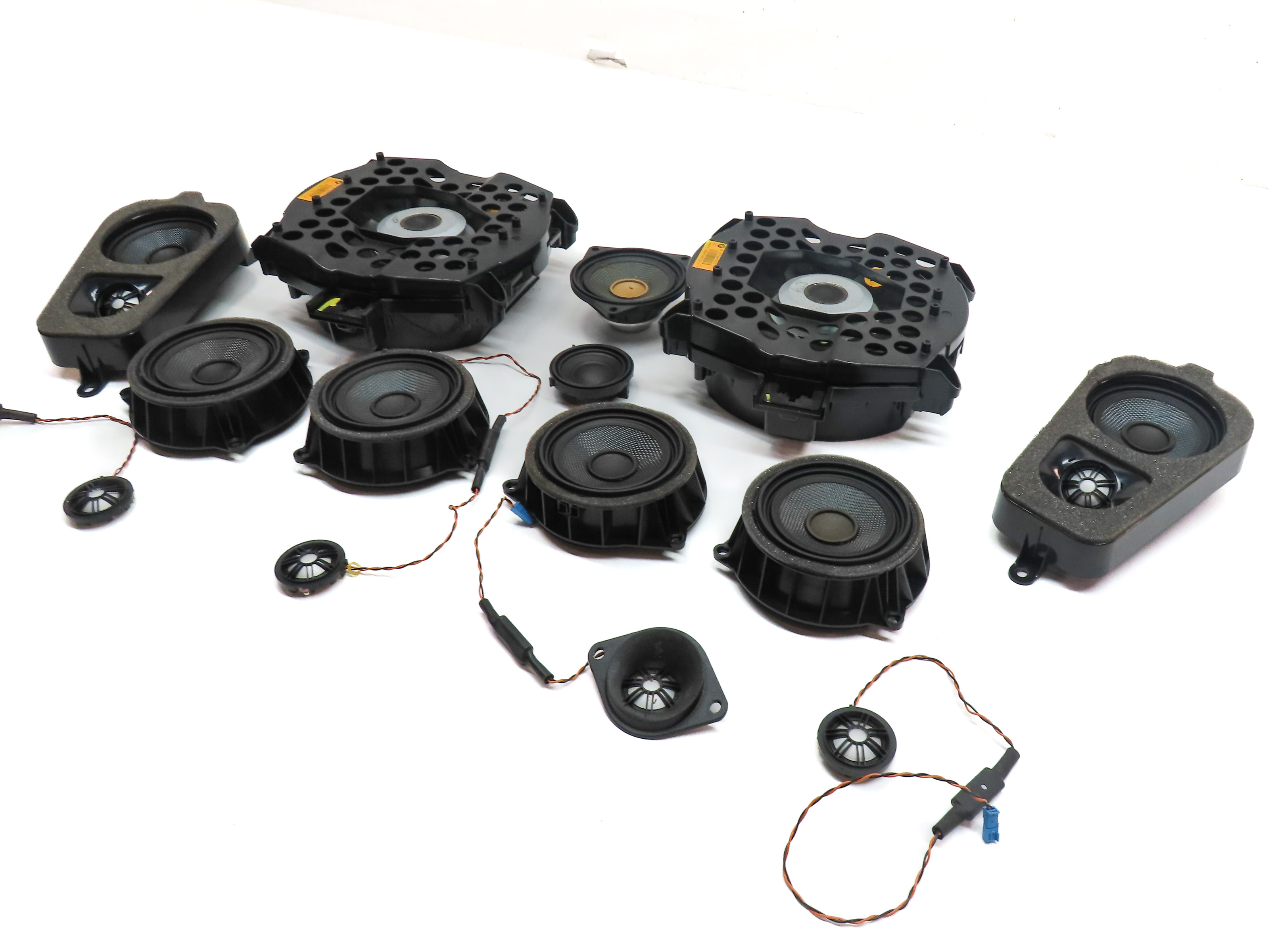 2014 BMW X5 (F15) FRONT REAR LEFT RIGHT WOOFER MIDRANGE TWEETER SPEAKER SET 14 — exact item pictured